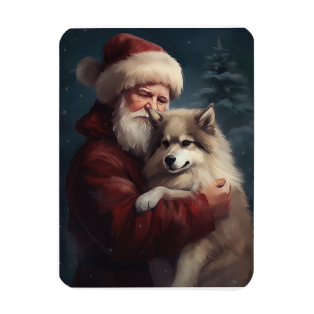 Finnisches Lapphund Weihnachtsfest Weihnachten Magnet (Vertikal)