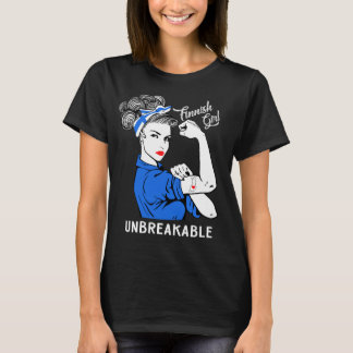Finnisches Mädchen unzerbrechlich T-Shirt