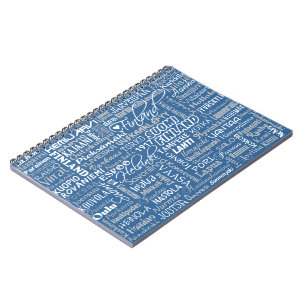Finnisches Städtenotebook Notizblock
