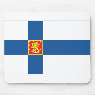 Finnisches Wappen Flagge Mousepad