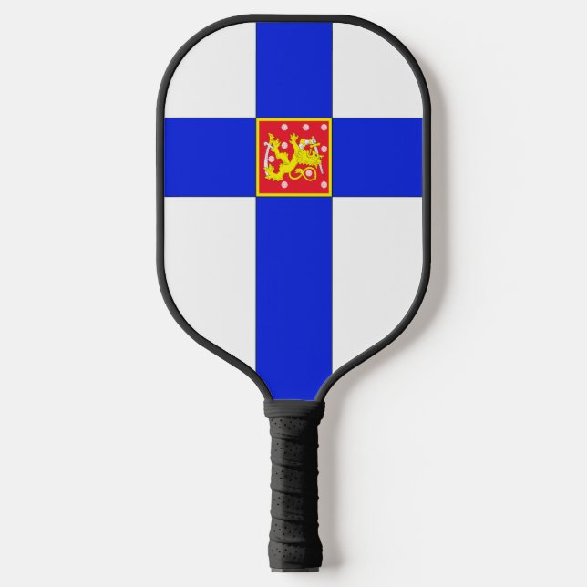 Finnisches Wappen Pickleball Schläger (Vorderseite)