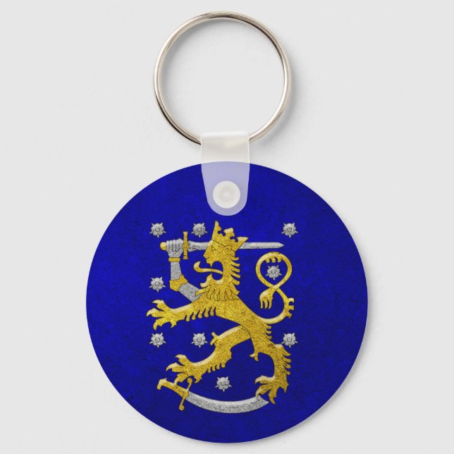 Finnisches Wappen Schlüsselanhänger (Rückseite)