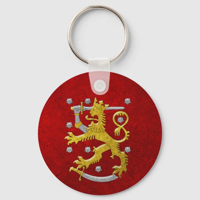 Finnisches Wappen Schlüsselanhänger (Rückseite)