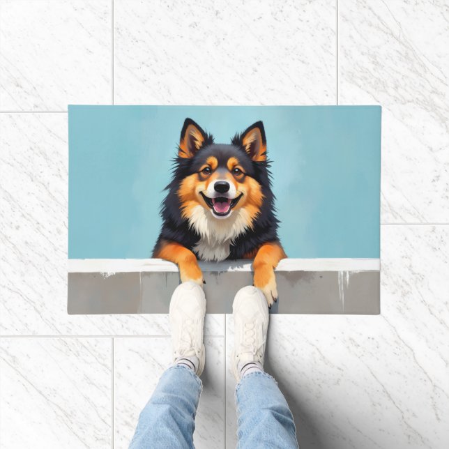Finnish Lapphund Doormat Art Fußmatte (Indoor)