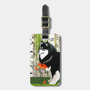 FINNISH LAPPHUND in Pappi - Gepäckanhänger