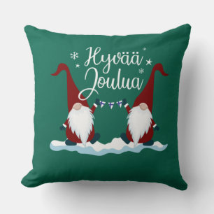 Finnish Merry Christmas Finland Gift Tee Hyvaa Jou Kissen