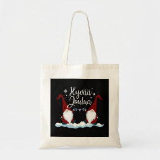 Finnish Merry Christmas Finland Gift Tee Hyvaa Jou Tragetasche