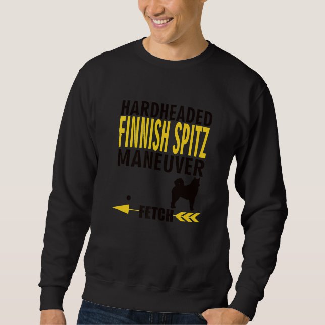 Finnish Spitz  Dog Owners K9 Puppy Hardheaded Manu Sweatshirt (Vorderseite)