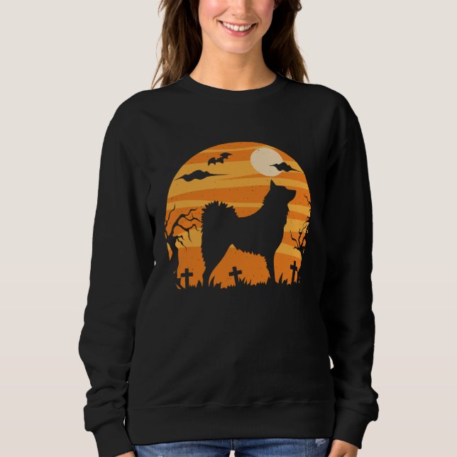 Finnish Spitz Halloween  Costume   Mom Dad Sweatshirt (Vorderseite)