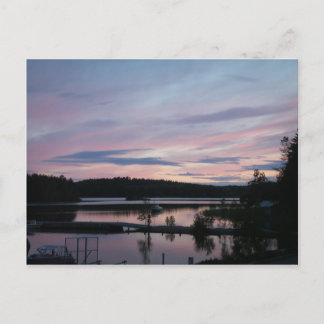 Finnland am Sonnenuntergang Postkarte