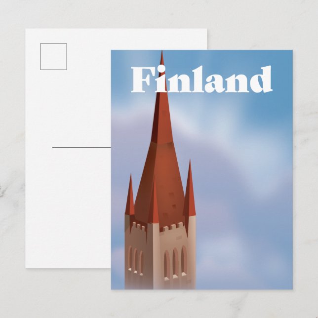Finnland Ankündigungspostkarte (Vorne/Hinten)
