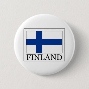 Finnland-Aufkleber Button