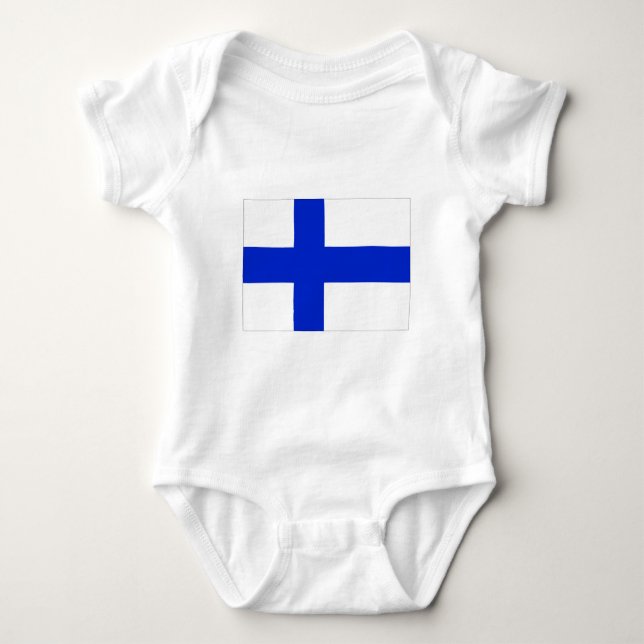 Finnland Baby Strampler (Vorderseite)
