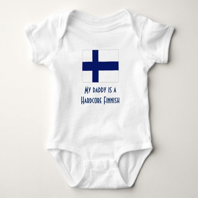 Finnland Baby Strampler (Vorderseite)