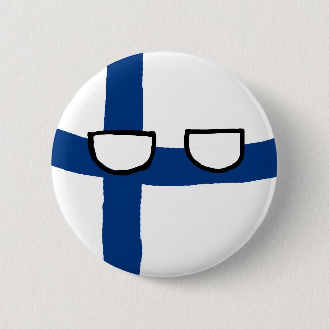 Finnland-Ball Button (Vorderseite)