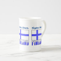 Finnland - Blaue Personalisierung der finnischen F