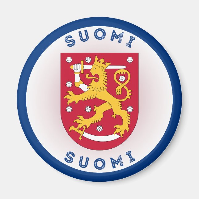 Finnland-Erbe-Emblem Magnet (Vorne)