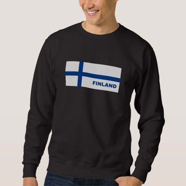 Finnland: Finnische Flagge Sweatshirt (Vorderseite)