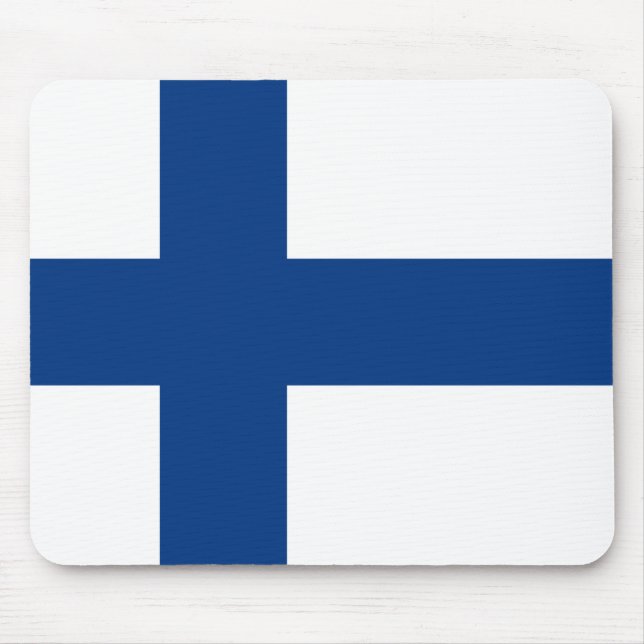 Finnland - finnische Staatsflagge Mousepad (Vorne)