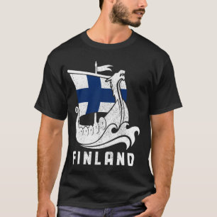 Finnland: Finnisches Flaggenfinnland Suomi Sisu So T-Shirt