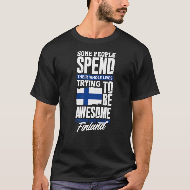 Finnland - Finnland - Flag-Quote T-Shirt (Vorderseite)