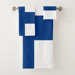 Finnland-Flagge Badhandtuch Set