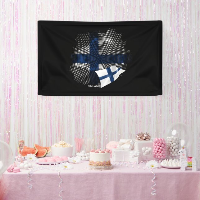 Finnland-Flagge Banner (Party)
