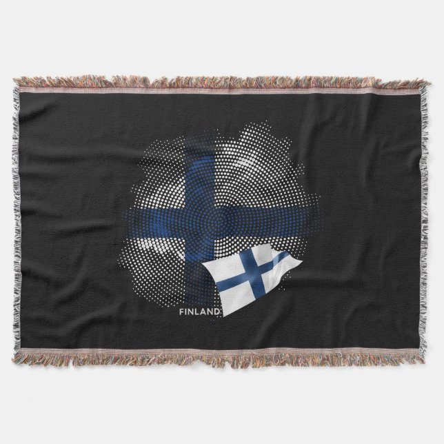 Finnland-Flagge Decke (Vorderseite)