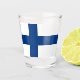 Finnland Flagge Finnisch Patriotisch Schnapsglas