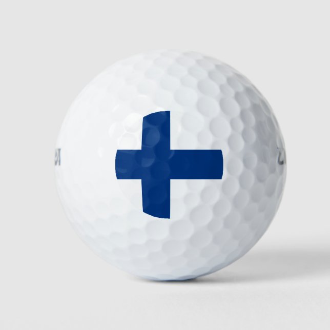 Finnland Flagge Golf Balls Golfball (Vorderseite)
