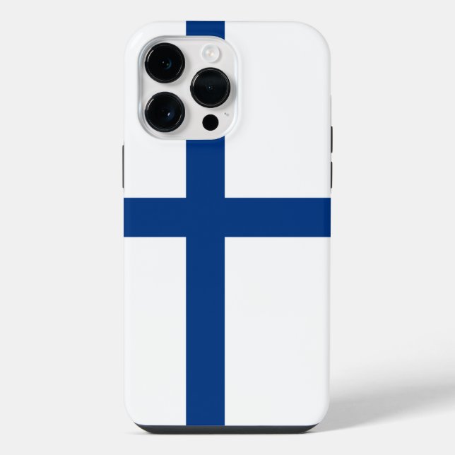 Finnland-Flagge iPhone Hülle (Rückseite)