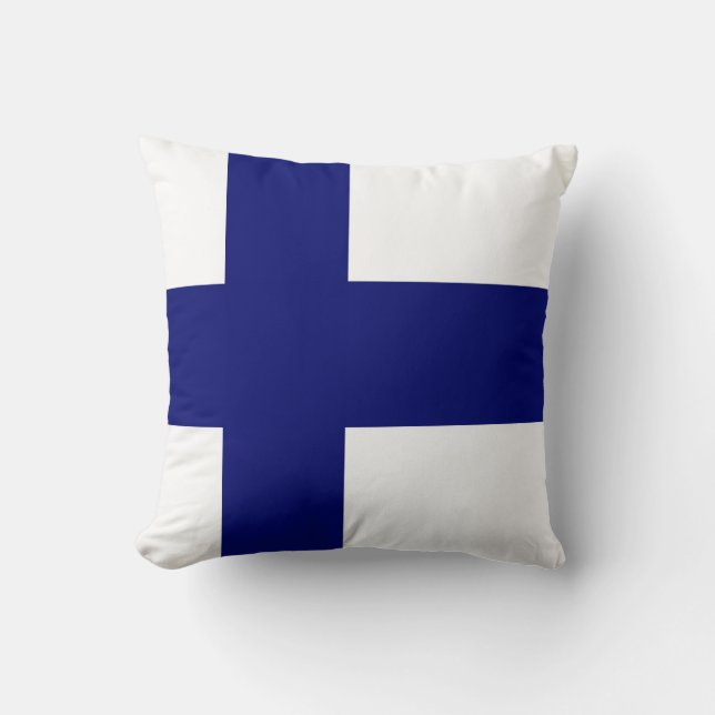 Finnland-Flagge Kissen (Vorderseite)