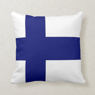 Finnland-Flagge Kissen