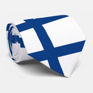 Finnland-Flagge Krawatte