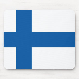 Finnland-Flagge Mousepad
