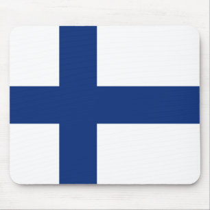 Finnland-Flagge Mousepad
