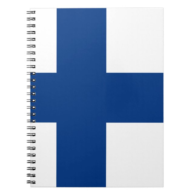 Finnland-Flagge Notizblock (Vorderseite)