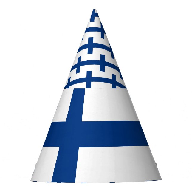 Finnland-Flagge Partyhütchen (Vorderseite)