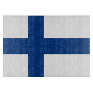 Finnland-Flagge Schneidebrett