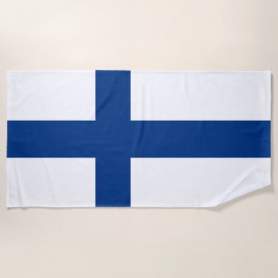 Finnland-Flagge Strandtuch