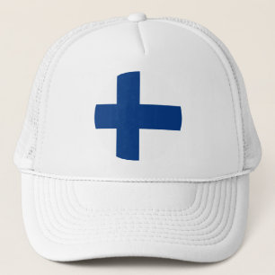 Finnland Flagge Trucker Hat Truckerkappe