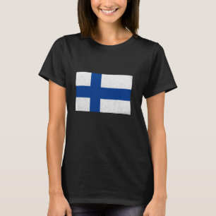 Finnland-Flagge Vintage Finnischer Stolz Finnische T-Shirt