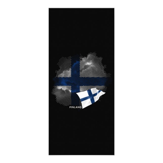 Finnland-Flagge Werbekarte (Vorne)