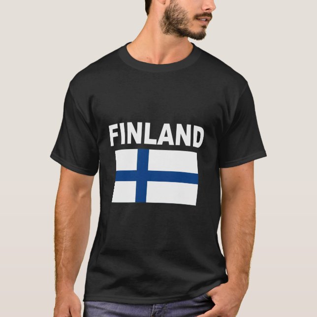 Finnland Flaggen Cool finnisch Suomi Flags Geschen T-Shirt (Vorderseite)
