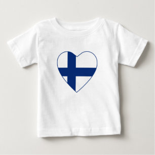 Finnland-Flaggen-Herz-T - Shirt