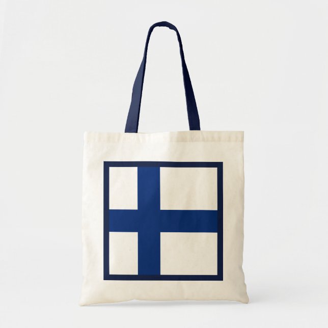 Finnland-Flaggen-Tasche Tragetasche (Vorne)