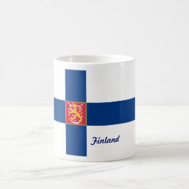 Finnland-Flaggen-Tasse Tasse