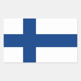 Finnland Flaggenaufkleber* Rechteckiger Aufkleber