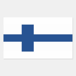 Finnland Flaggenaufkleber* Rechteckiger Aufkleber
