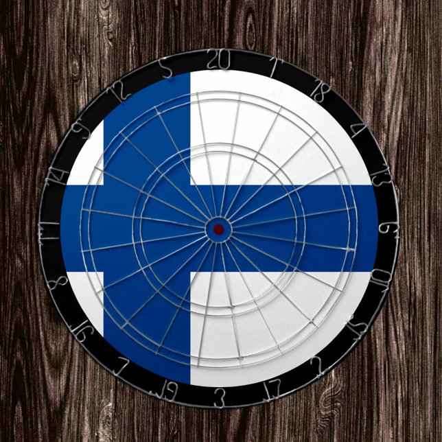 Finnland Flaggendartboard & Finnisch / Spielbrett Dartscheibe (Von Creator hochgeladen)